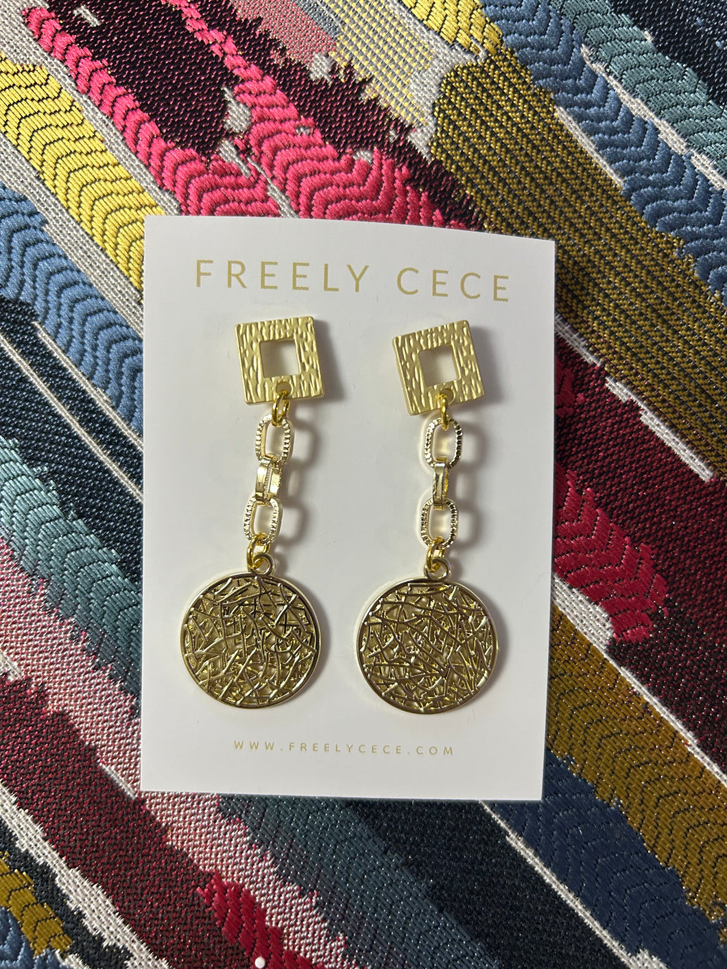 Small-ish Gold Drop Earrings