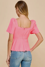 Load image into Gallery viewer, Scallop Hem Top
