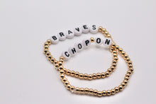 Load image into Gallery viewer, Gold Custom Beaded Name/Word Bracelets
