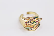 Load image into Gallery viewer, Multicolor Adjustable Statement Ring
