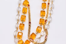 Load image into Gallery viewer, Triple Strand Beaded Bee Necklace
