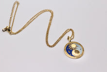 Load image into Gallery viewer, Enamel Moon Sun Necklace
