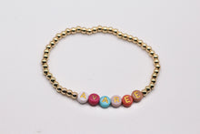 Load image into Gallery viewer, Gold Custom Beaded Name/Word Bracelets
