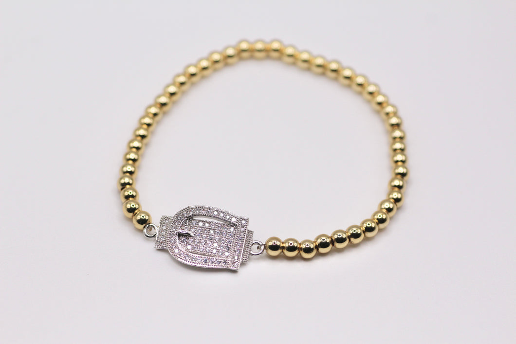 Rhinestone Buckle Bracelet